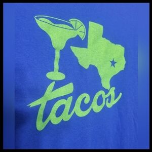 I Love Tacos Texas and Margaritas tShirt, size S